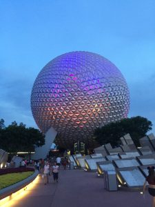An image of the Epcot ball.