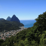 The view in Saint Lucia.