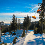 Plan a trip to a beautiful ski resort.